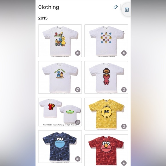 ๐HOST PICK x 2๐ BAPE x Baby Milo x Sesame Street Limited Edition Tee, Red, Small - Picture 15 of 15